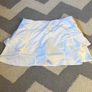 EUC Athleta white tennis skirt
